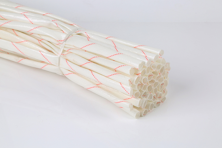 5kv黄腊管 加厚绝缘套管玻璃纤维黄蜡管电工电线保护套10米 绿色条纹