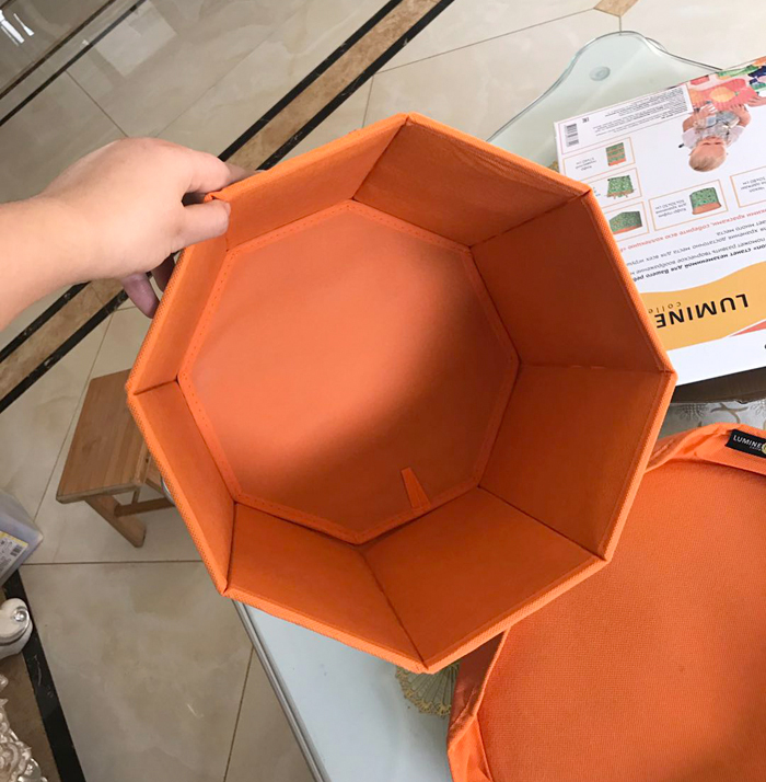 三维工匠 15元!!八边形收纳储物凳子 儿童玩具储物箱 换鞋凳 三维工匠