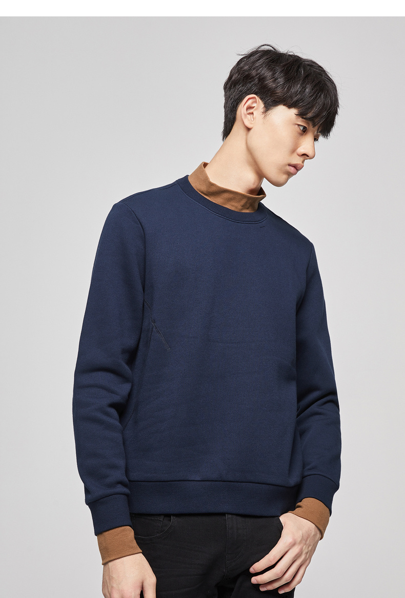 gxg男装2019年秋季新款中领全棉休闲字母卫衣男潮流帅气长袖上衣