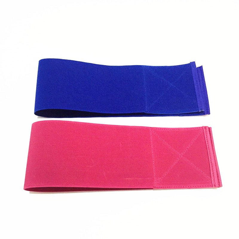 中质 黑色10超宽松紧弹力腰封魔术贴无金属腰带宽女式束腰皮带