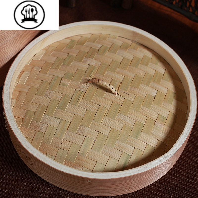 敬平家用加深木黄家蒸笼大小笼包子馒头蒸格竹制蒸锅竹编