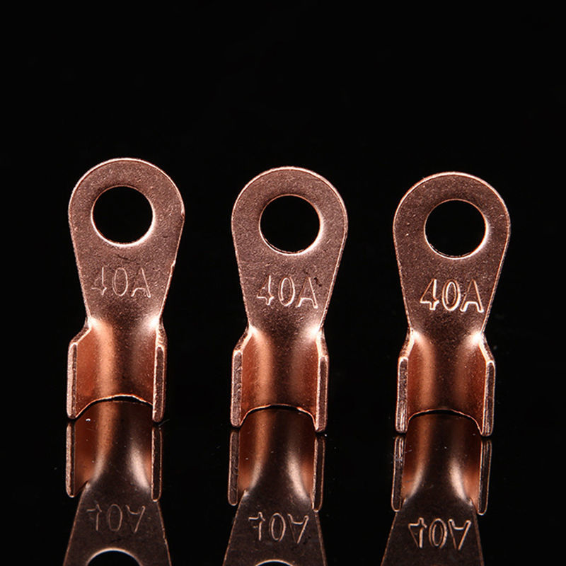 ot黄铜开口鼻子电线接线端子铜接头线耳3 10 20 40 60a组合套装 敬平