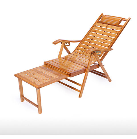 竹躺椅竹摇椅折叠午睡椅靠背椅阳台实木凉椅子免安装