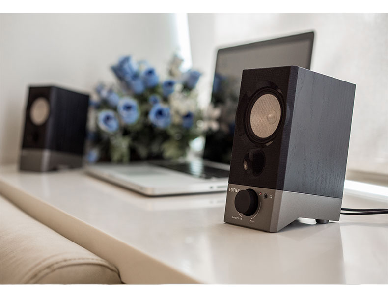 edifier漫步者r19u电脑音响小影响迷你一对高音质usbaux连接桌面台式