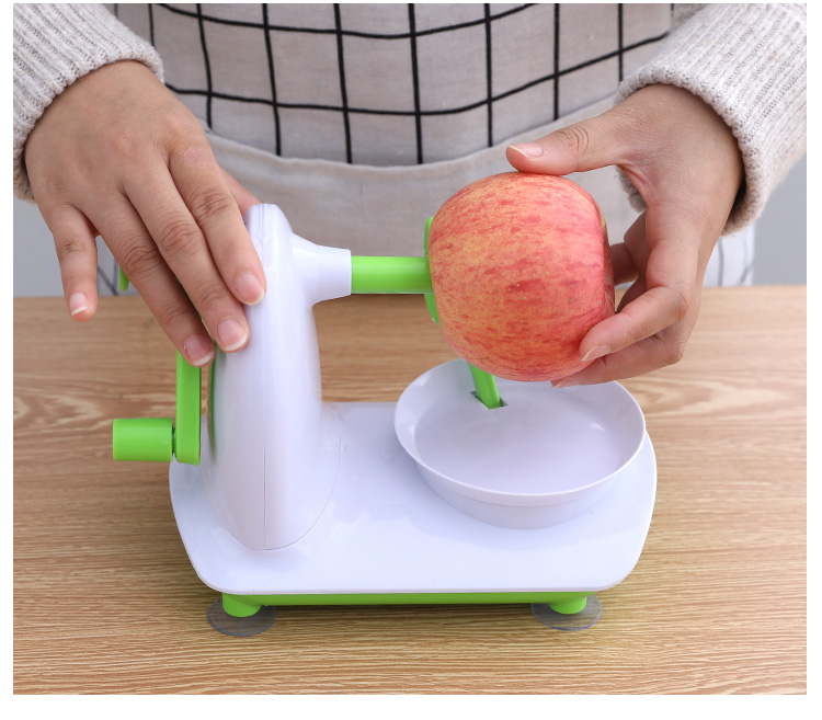 纳丽雅(naliya)厨房小工具tcgjxhkk 削苹果机手摇苹果削皮器自动削皮