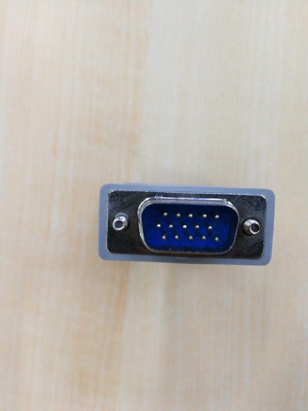 定做vga15针转db9孔成型贝吉色vga-db转接头15针转9孔转换头转接头