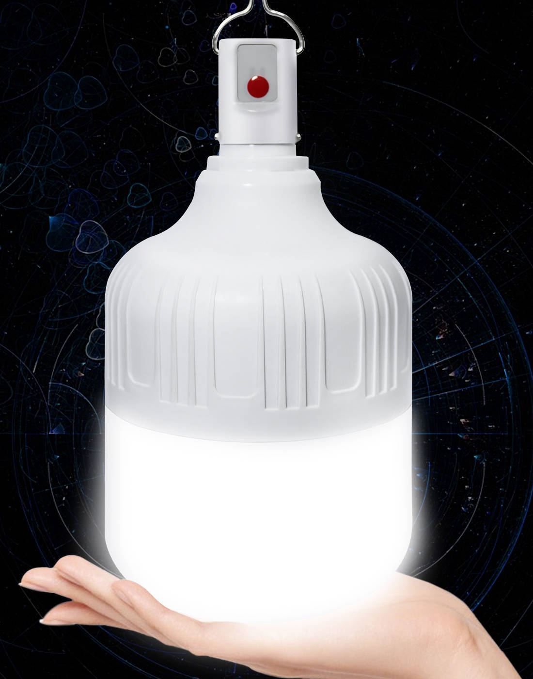 led节能usb充电灯泡停电应急家用闪电客夜市地摊防水户外露营帐篷灯超