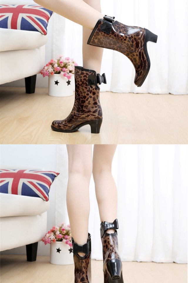 bomina女士雨靴w#17981004 bomina雨鞋高筒女士韩版时尚雨鞋高跟雨靴