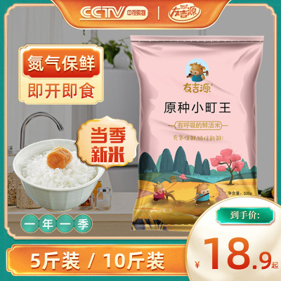 2025年新米东北大米5kg梅河口友吉源农家粳米寿司米珍珠米圆粒