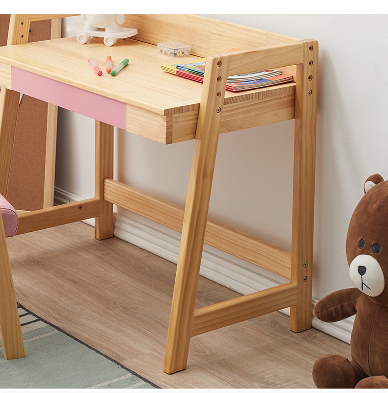 逸家伴侣幼儿园实木课桌儿童学习桌家用可升降宝宝桌子写字桌书桌桌椅