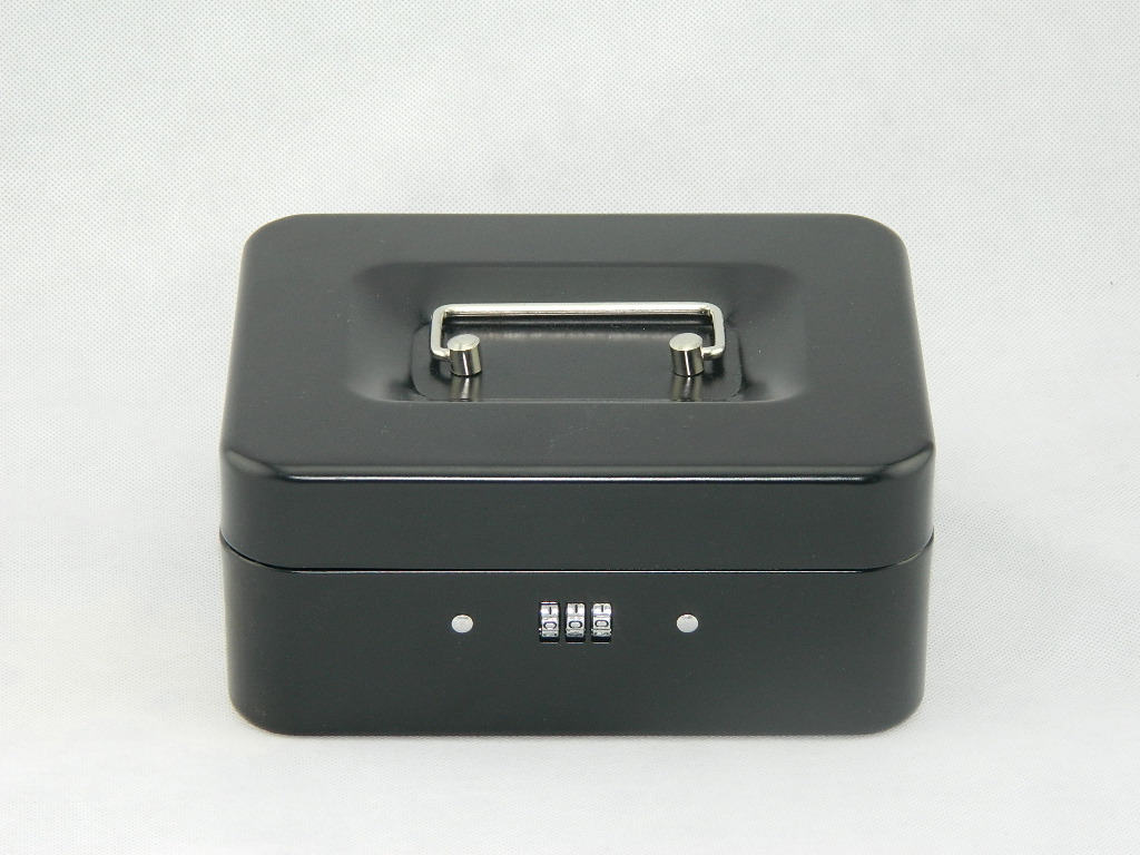 a4纸密码盒子迷你金属保险箱收纳盒储蓄带锁小铁盒收银钱箱