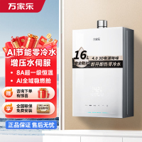 [超安睡]万家乐[安睡洗]燃气热水器16S9 ULTRA(F)增压零冷水16升天然气8A超一级恒温玻璃面板
