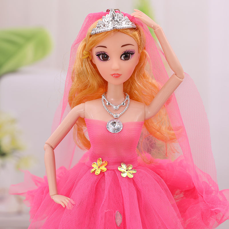 芭比公主会说话婚纱洋娃娃礼盒儿童生日礼物玩偶小女孩玩具批发 [音乐