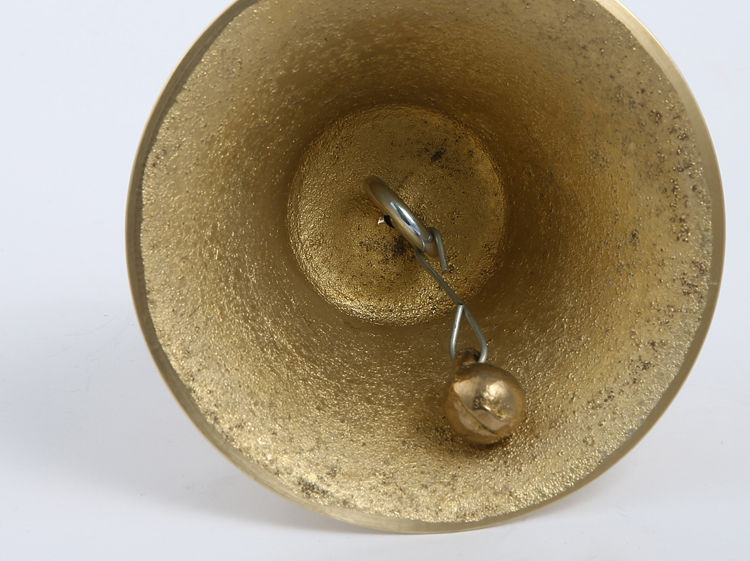 95cm小课铃铃铛上课课铃木质手柄铜课铃摇铃直径约95cm课铃