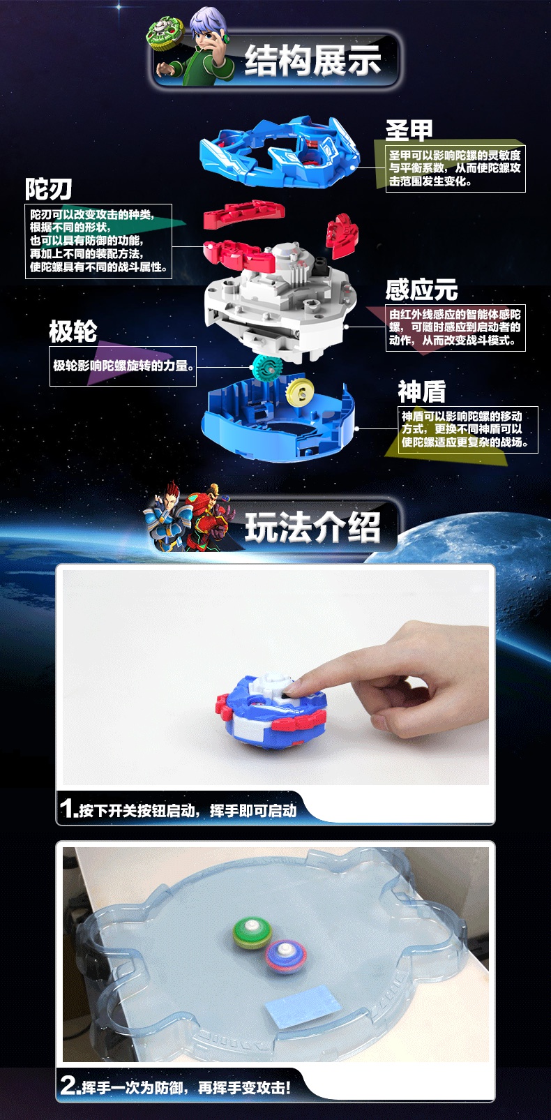 迪士尼 Disney 其他模型玩具 爱动圣戒飞陀智能遥控电动旋转战斗陀螺玩具新款儿童男孩圣剑飞陀 价格图片品牌报价 苏宁易购星豪玩具专营店