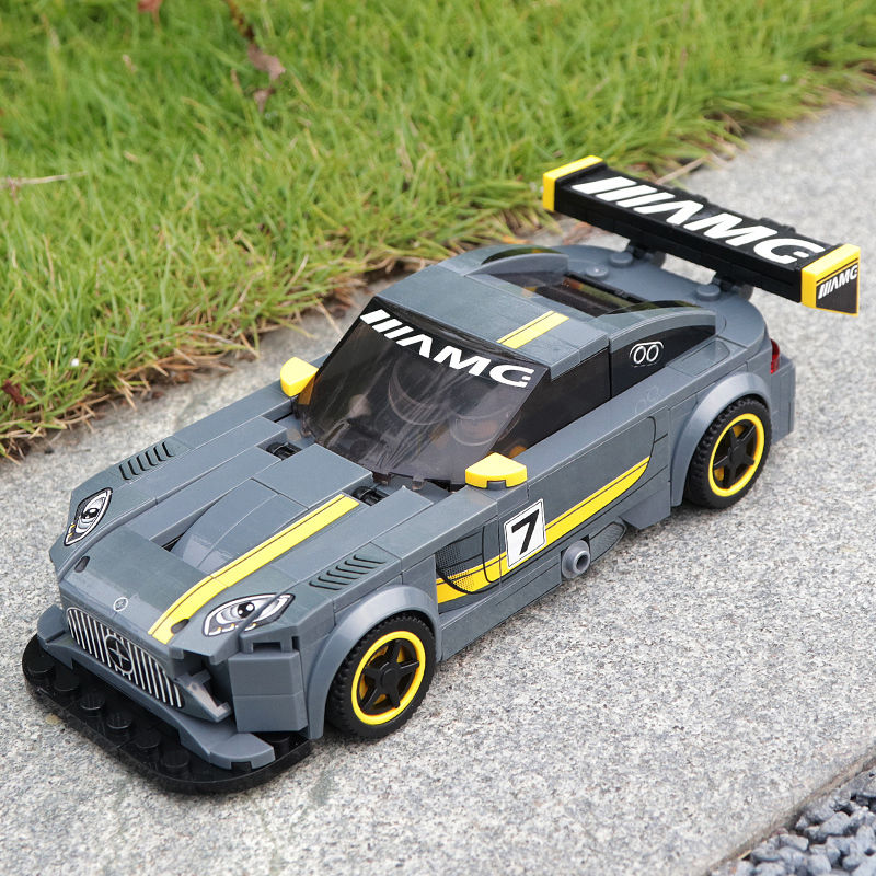 小学生兼容乐高汽车积木玩具系列男孩法拉利跑车兰博基尼模型赛车福特