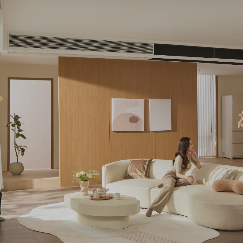 美的中央空调酷省电全直流变频1.5匹风管机一拖一家用客厅智能乐享四代美的家用中央空调KFR-36T2W/B3-KS(1)