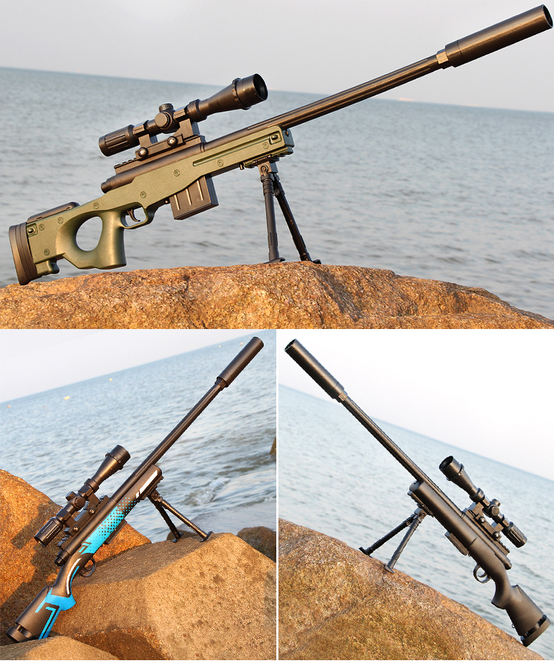 搭啵兔运动户外玩具s8306a 绝地awm黄金龙骨水弹抢狙击m24影袭皮肤98k