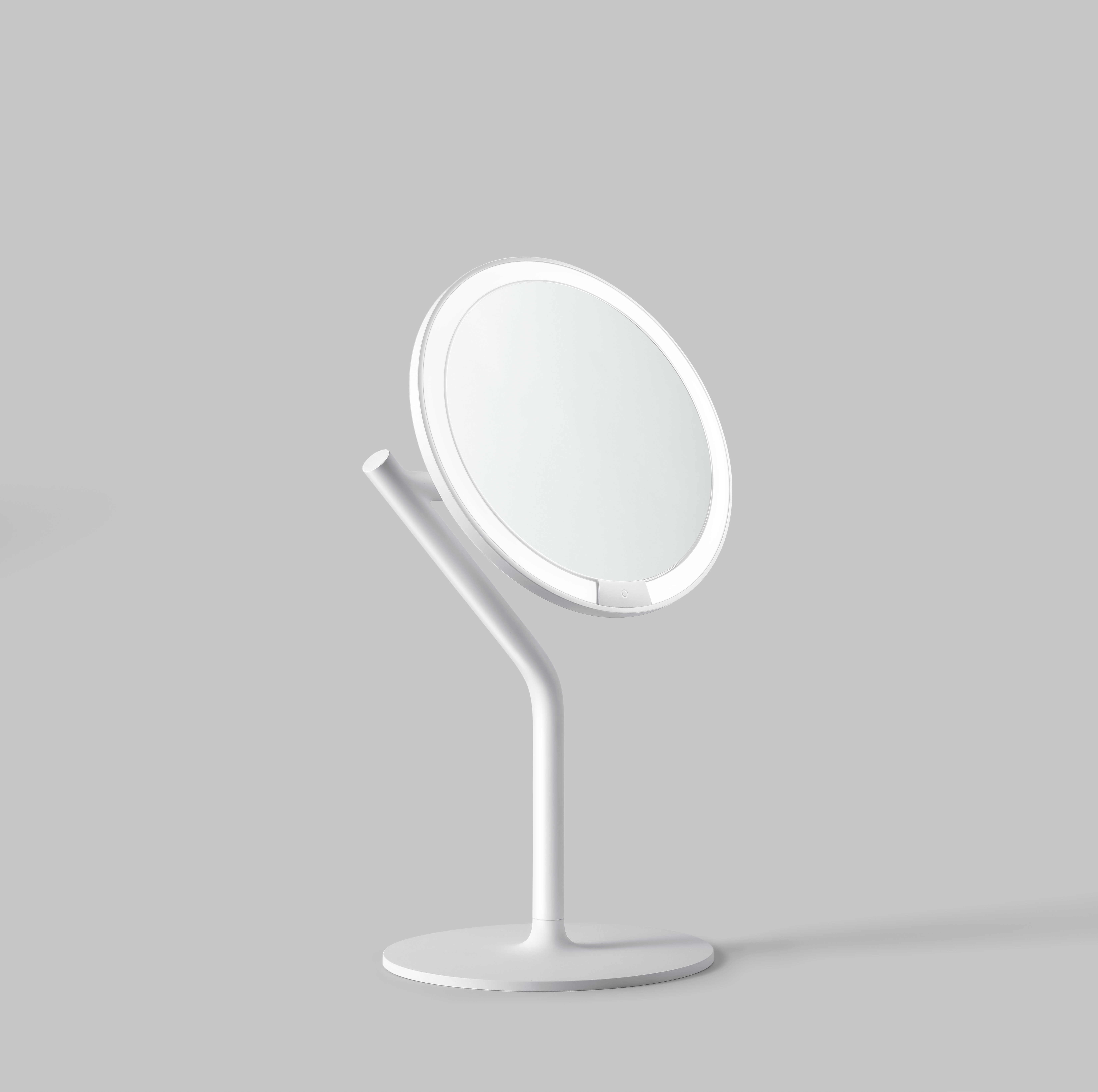 amiro化妆镜mini台式led灯桌面便携网红日光镜美妆发光带灯镜子