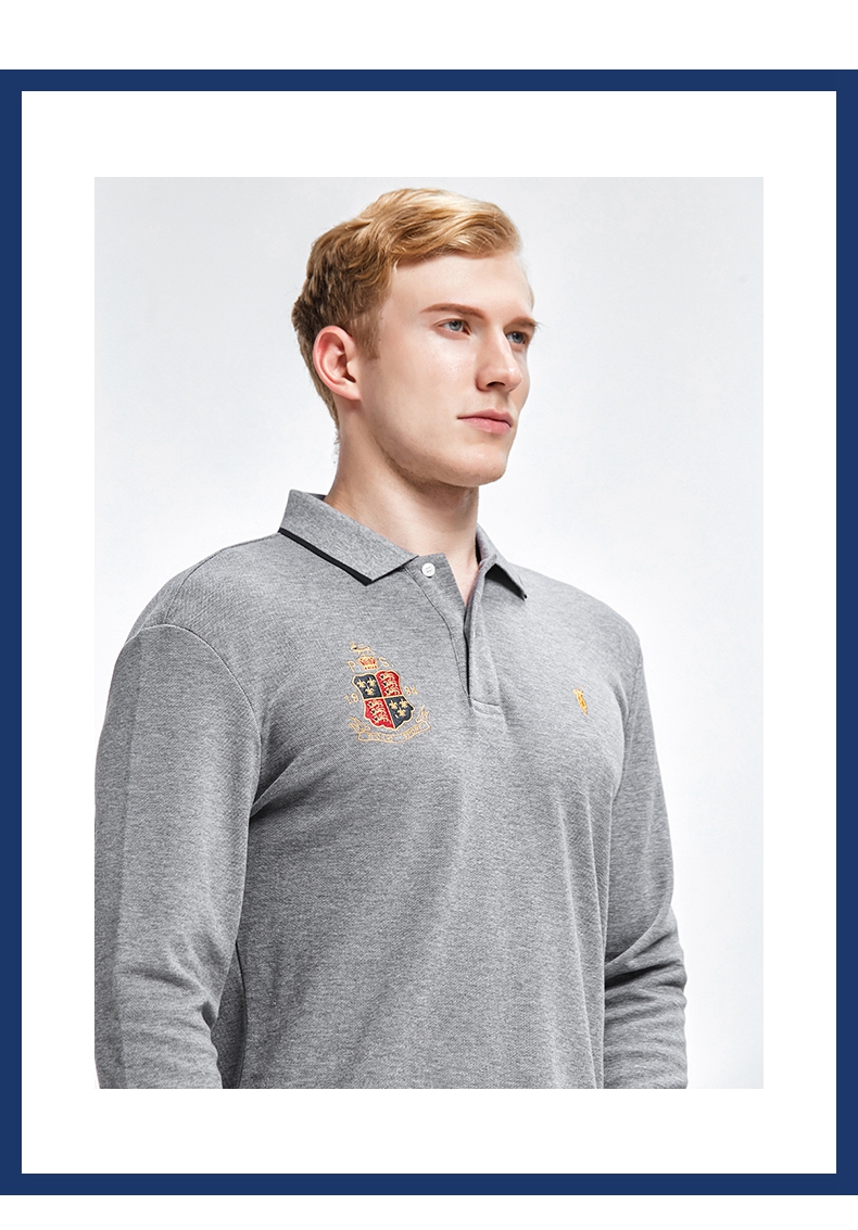 wh polo sports男士polo衫 whpolosports休闲百搭商务刺绣马标百搭