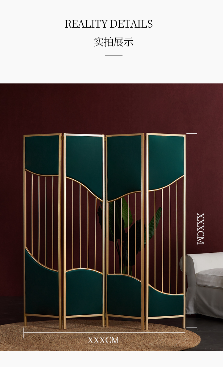 杞沐北欧ins折叠可移动屏风隔断书房进入户卧室现代简约隔断墙折屏