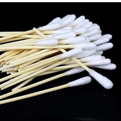 棉签一次性消毒棉棒化妆掏耳朵婴儿家用棉花棒|8厘米500只消毒级