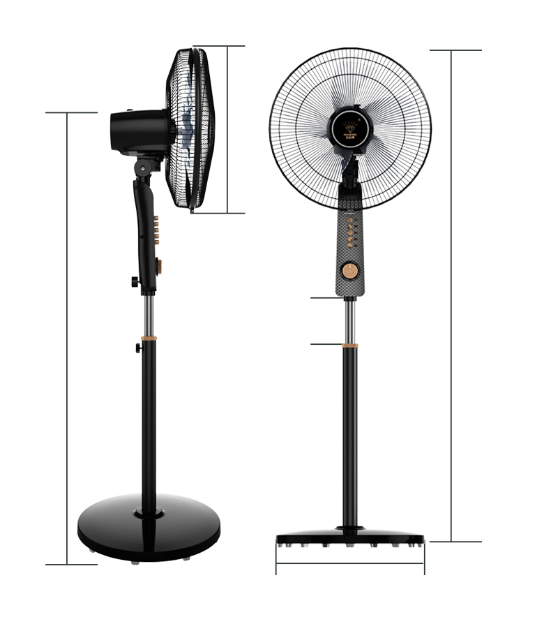 钻石牌(diamond) 电风扇fs1-35k-1 智能遥控落地扇家用低噪节能5叶大