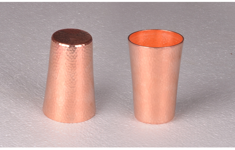 咖啡杯套装酒吧调酒巴基斯坦进口纯黄铜红铜杯莫吉托鸡尾酒杯