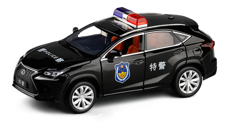jk 1:32凌志nx200t越野车6开声光回力金属汽车模型玩具警车男孩 黑色