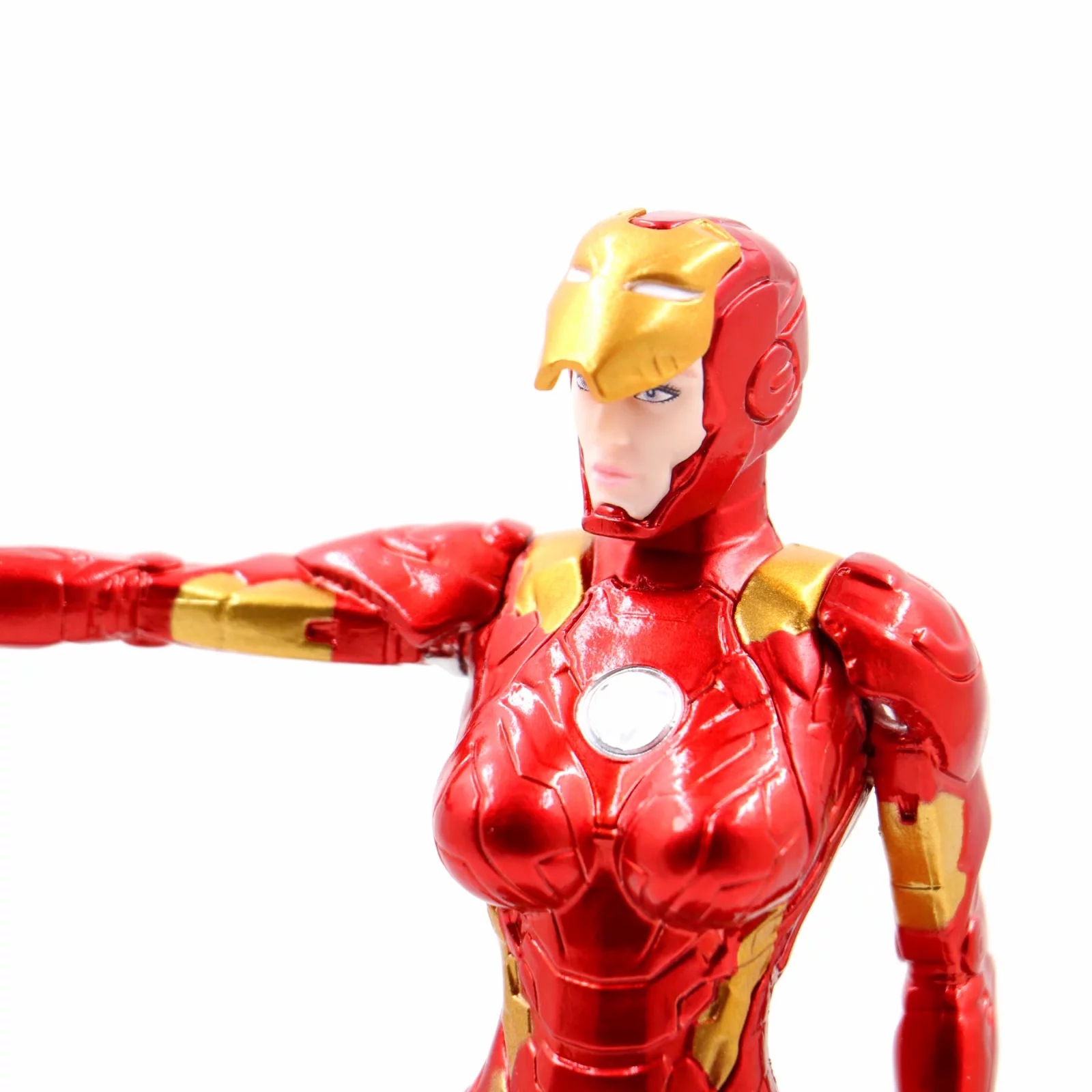 漫威复仇者联盟铁娘子女钢铁侠mk8红辣椒特别版普通版模型手办钢铁侠
