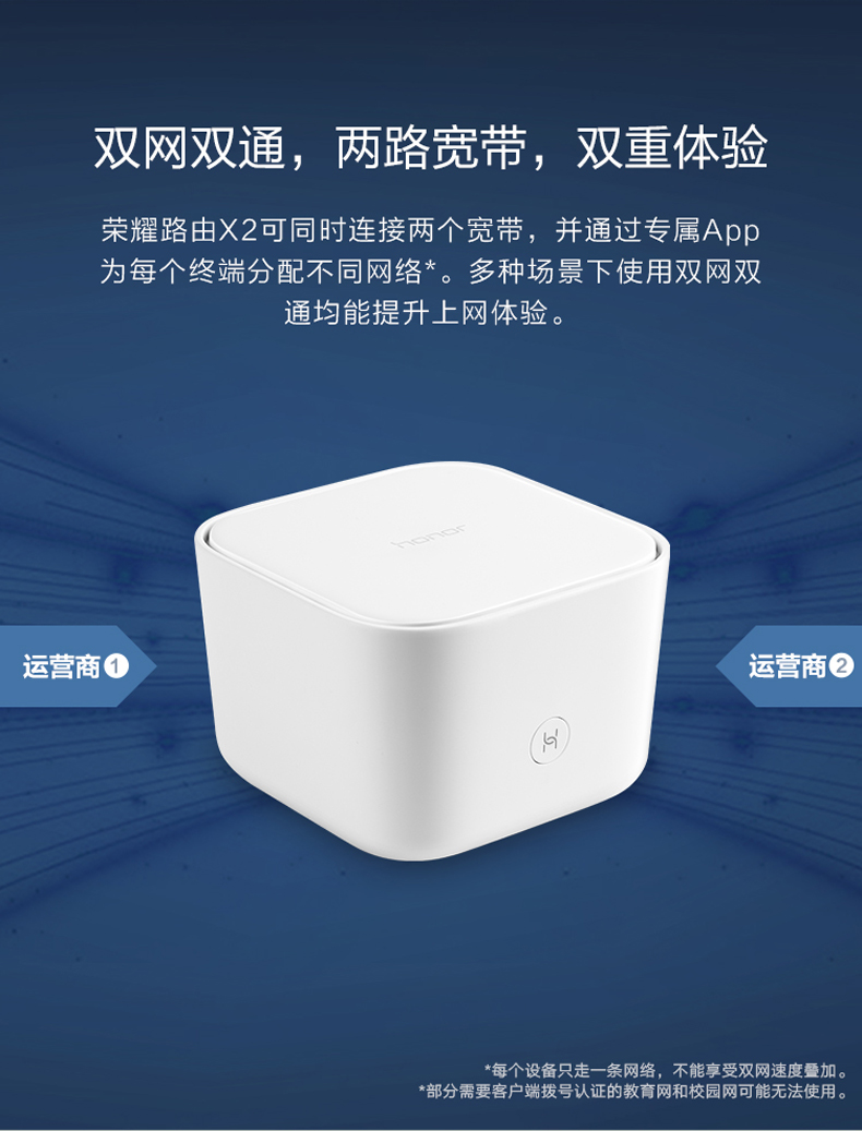 荣耀路由器x2双千兆无线穿墙5g高速双频光纤wifi家用穿墙王双频