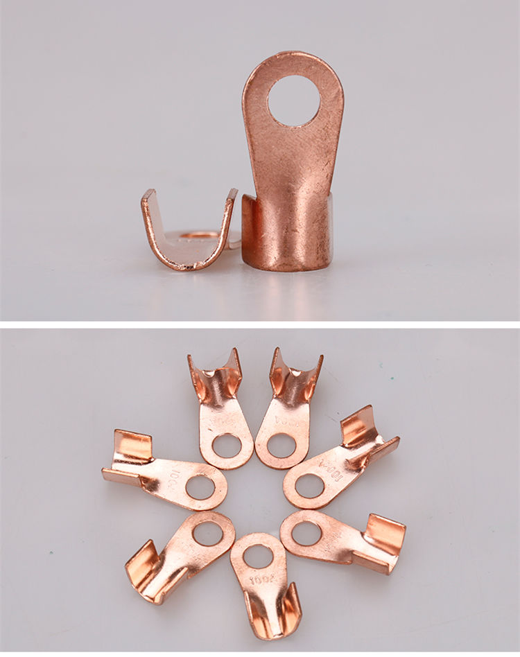 开口鼻100a ot-10a20a30a60a80a200铜线鼻子铜接头线耳铜接线端子