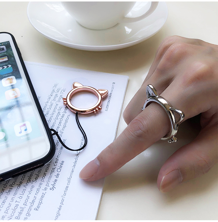 定制 手机指环扣挂绳女挂件短个性创意挂环金属吊绳苹果oppo华为通用