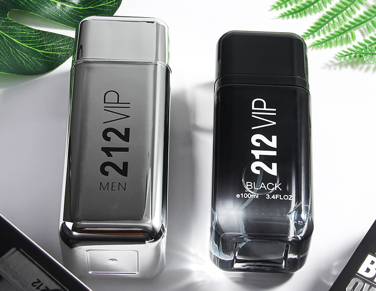 1857黑色跨境批212vip都会男士香水100ml性感木质香调磁铁盖魅力男用