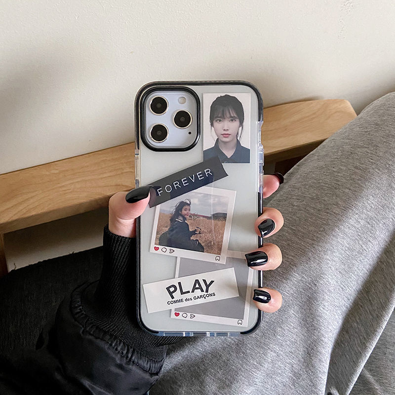 iu李知恩手机壳适用于iphone12pro苹果xsmax防摔xr创意12潮8p情侣一套