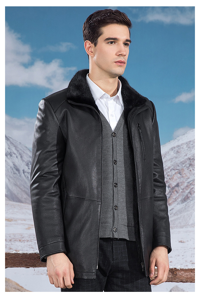 内胆皮夹克皮草外套冬【价格 图片 品牌 报价】-苏宁易购雪豹服饰旗舰