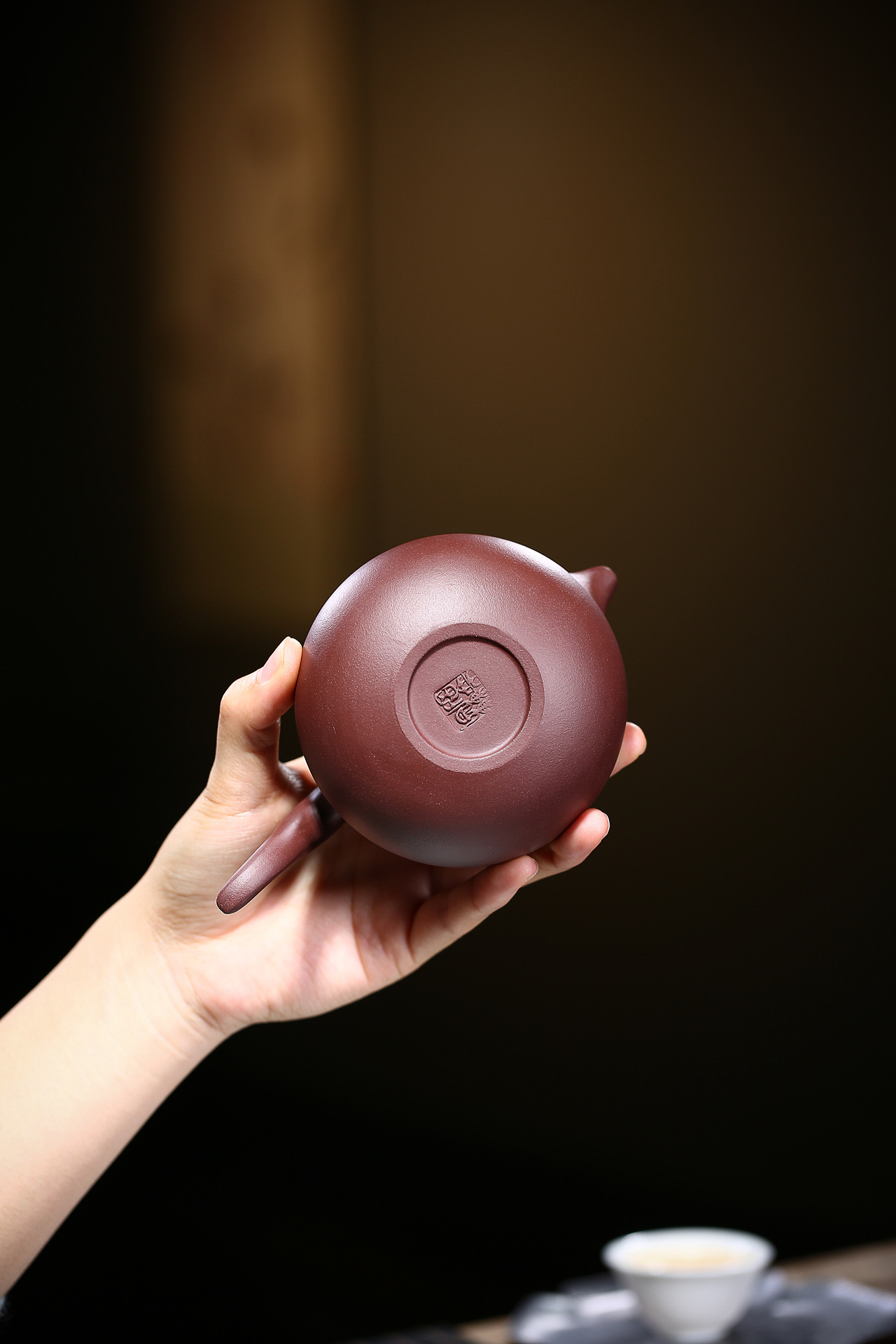 紫砂壶宜兴原矿紫泥侧把飞鸿壶茶壶茶具泡茶200cc