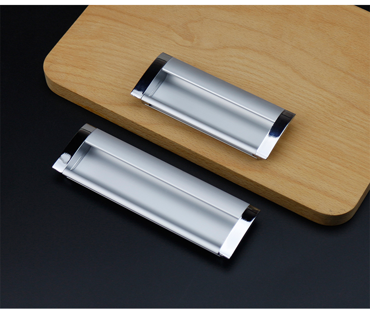 定做 柜衣柜橱柜暗装隐藏式嵌入式抽屉隐形暗拉手太空铝合金把手扣手