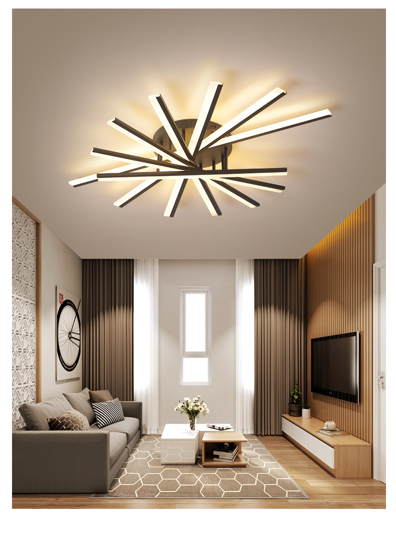 臣明家照明2021年新款客厅灯简约现代大气吸顶灯三室两厅全屋灯具组合