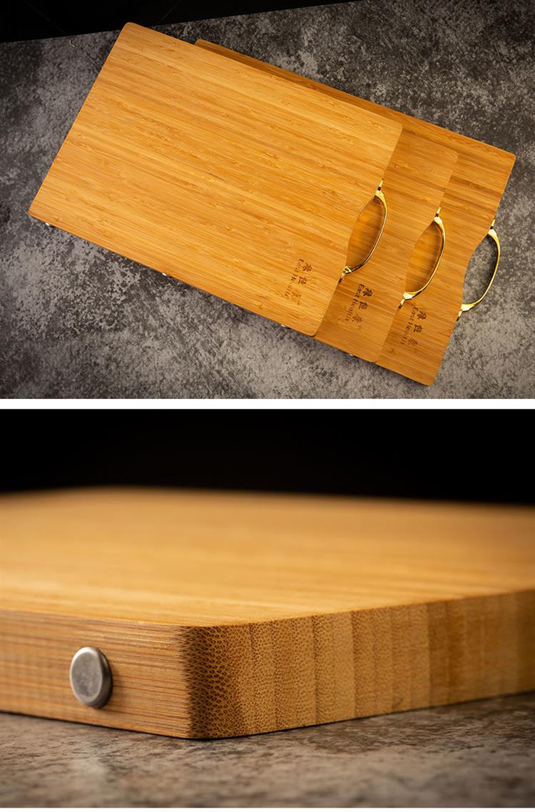 整竹菜板加厚双面楠竹砧板防霉防裂切菜板实心无胶面板案板擀面板