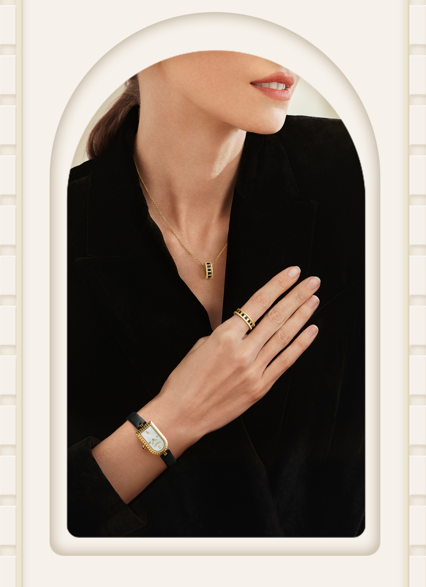 lola rose时尚吊坠/项链 lola rose罗拉玫瑰 新款[拱门系列]项链 复古