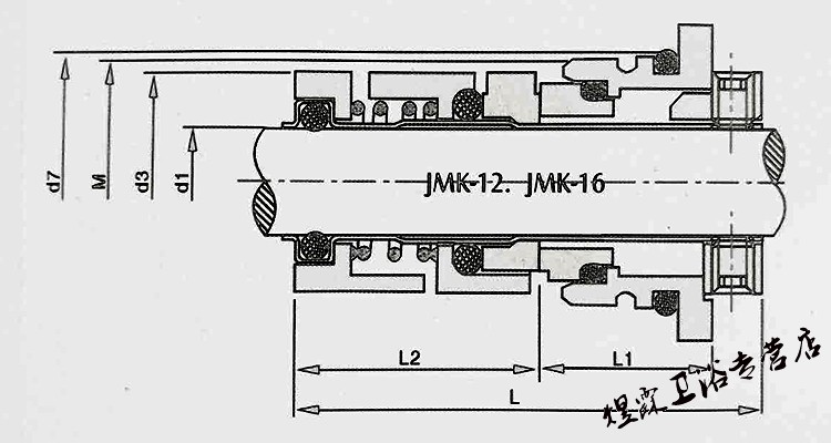 定做 水泵机械密封件格兰富集装式hqqe/v-12/14/16/18/22 水封轴封机