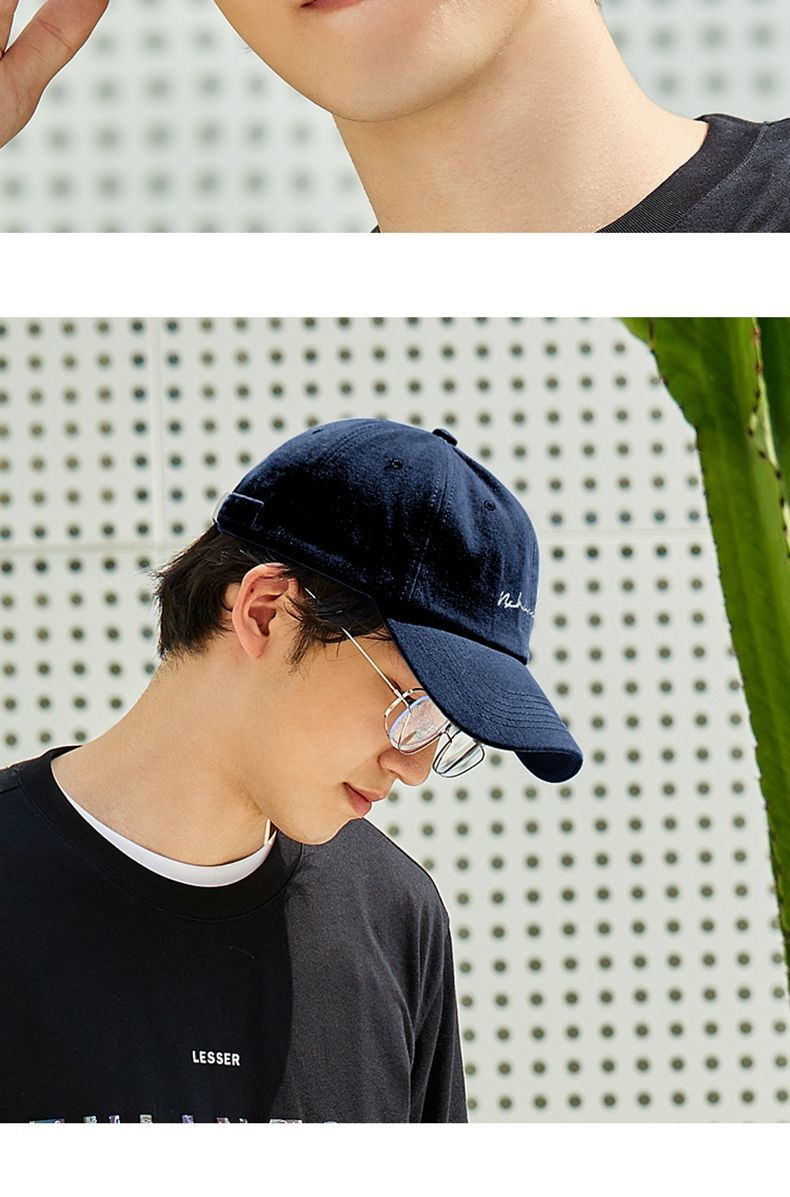 森马帽子2021新款字母刺绣棒球帽男女户外遮阳帽韩版ins鸭舌帽潮玫瑰