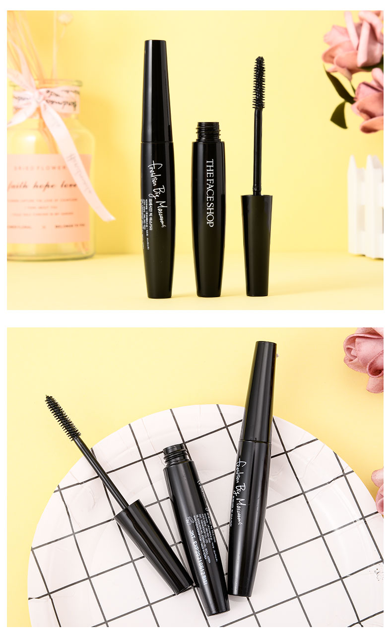 thefaceshop菲诗小铺睫毛膏黑杆大肚子防水纤长卷翘加长加密超长