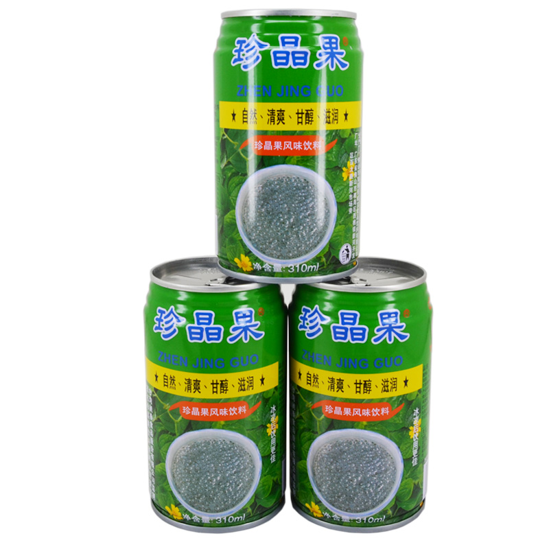 宜宾珍晶果饮料12罐件台湾台杰珍晶果奇亚籽风味珍晶果饮料