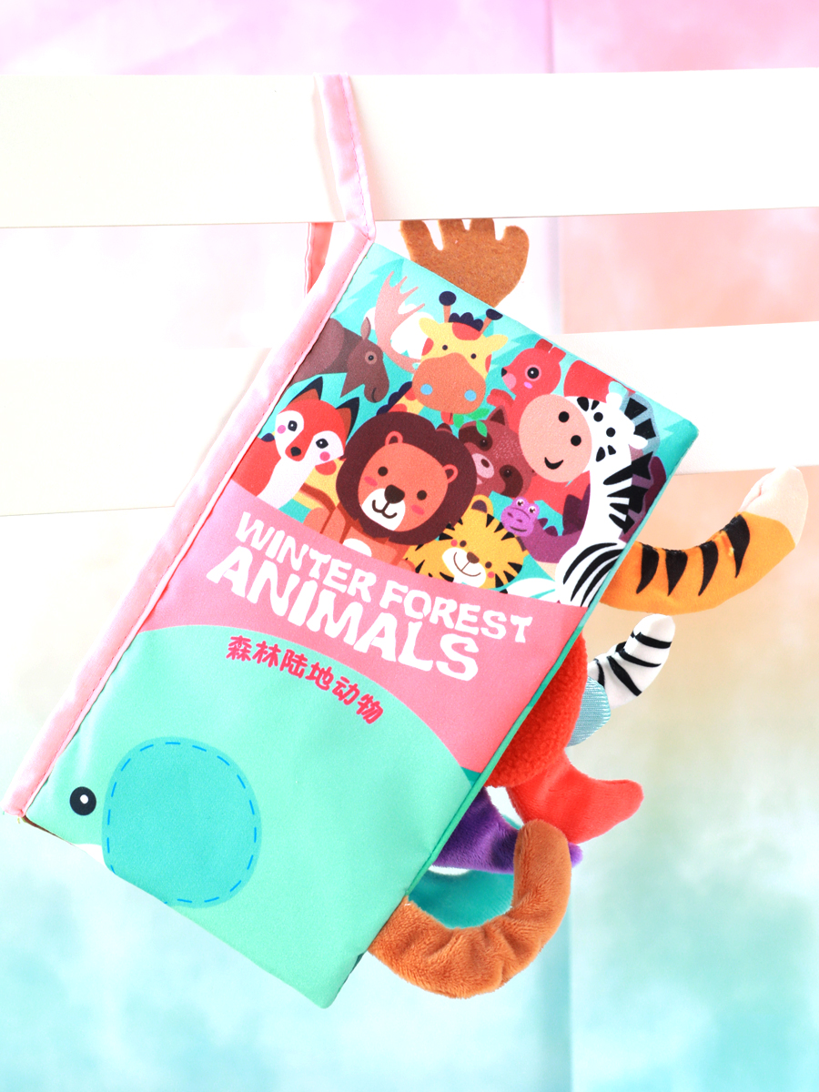 拓斯帝诺尾巴小布书3d立体婴儿童撕不烂早教益智0