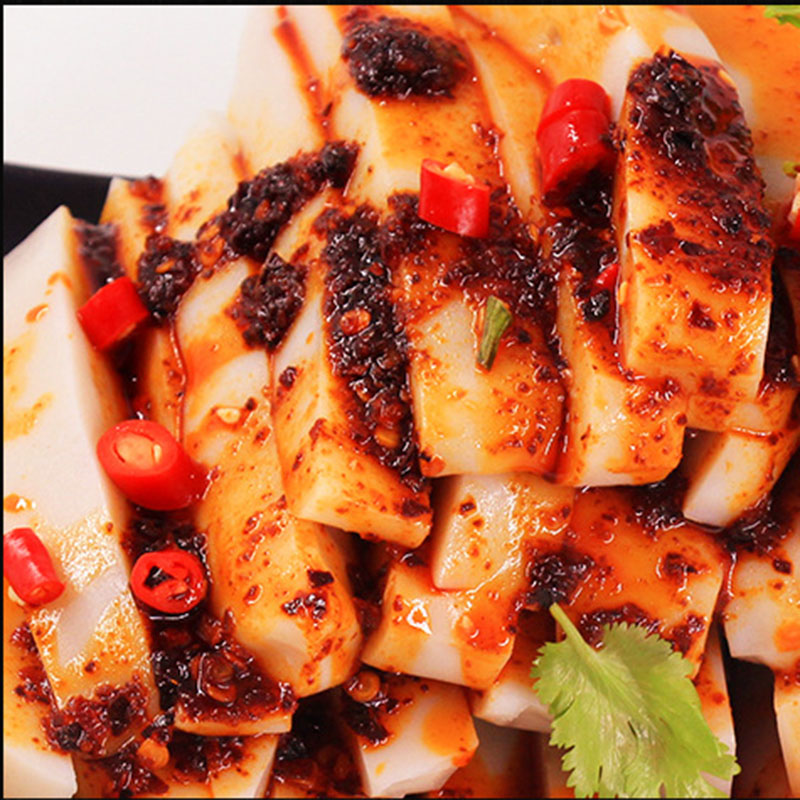 荞歌碗团酸豆角老坛酸菜剁椒混合多口味荞麦红油碗托袋装