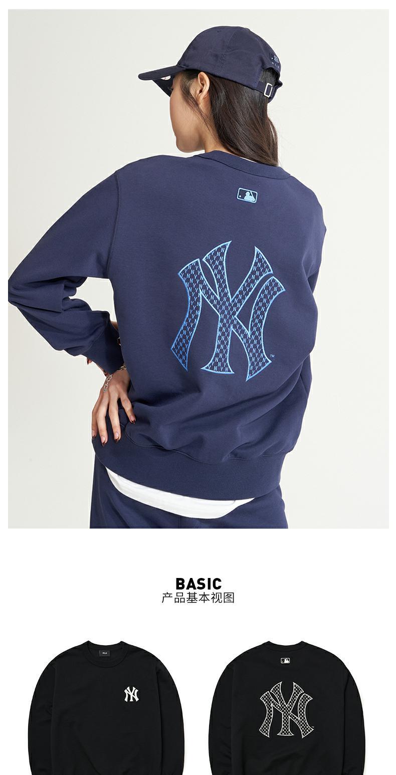 美职棒(mlb)男士卫衣/帽衫 mlb 男女套头卫衣老花圆领时尚宽松运动