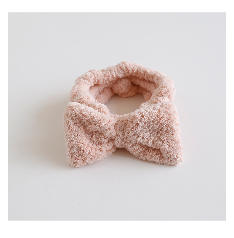 带韩国网红可爱洗漱束发带敷面膜发箍网红化妆头带发饰女1领结款白色