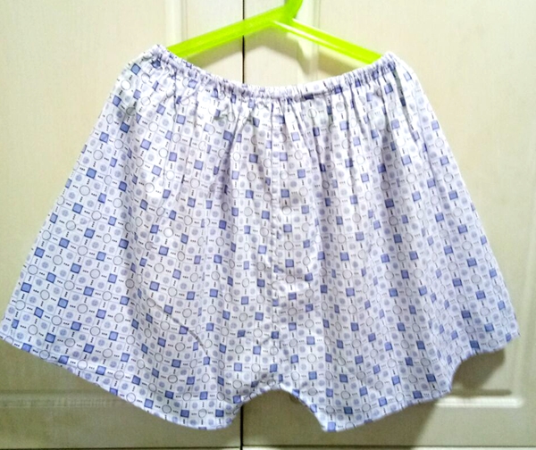 怀旧中老年男士全棉布老式纯棉平脚裤内裤老头裤头四角短裤简约 图片1